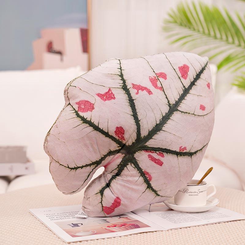 Tropical Plants Pillow for Living Room Sofa Cushion Leaf Pillow Turtle Back Decorative  Green Bedroom Leaves Plant Cushion