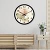 Plastic Silent Movement Designer Wall Clock (Black Frame, 12-inch)