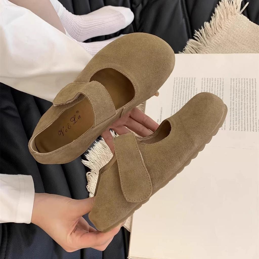 Soft leather version~ inner height-increasing Boken shoes women's platform Mary Jane single shoes women's 2025 spring new soft-soled Boken shoes