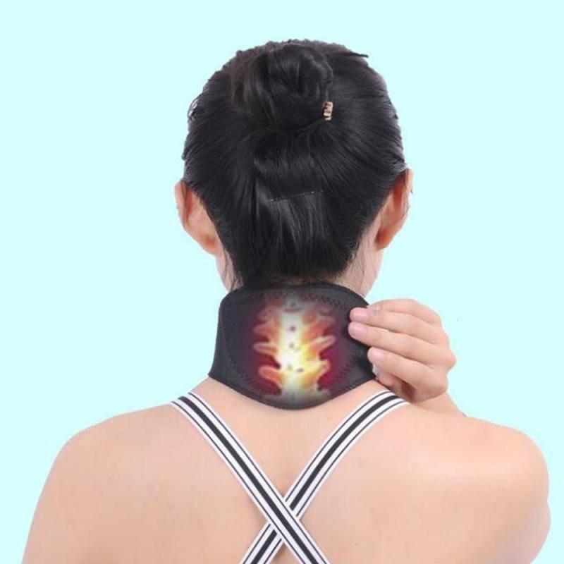 Cozy Neck Protection Wrap Self-heating Black Thermal Neck Brace For Men And Women