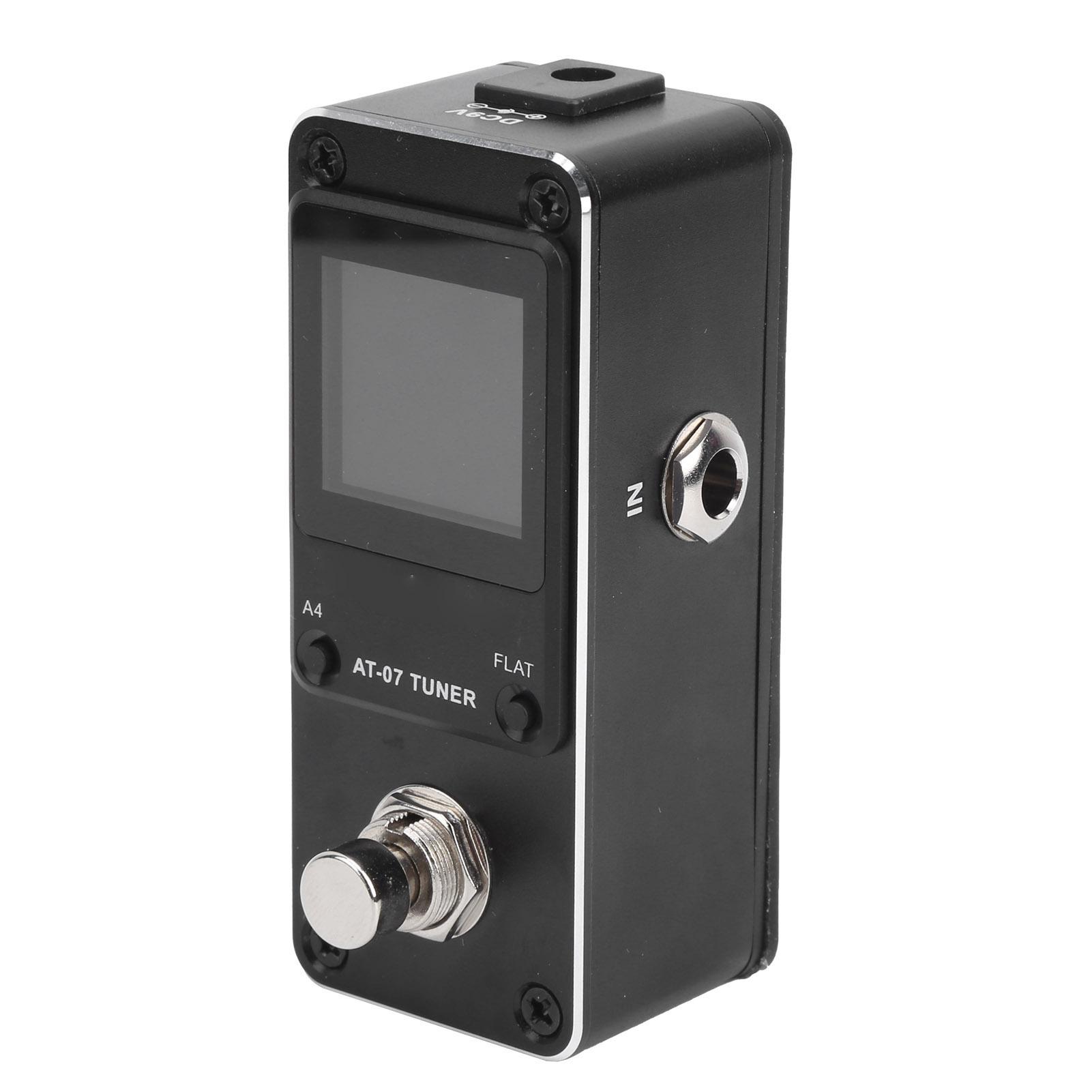 

Aroma Электрогитара Педаль Тюнер Bass 430Переключатель True Bypass 450 Гц из алюминиевого сплава AT07