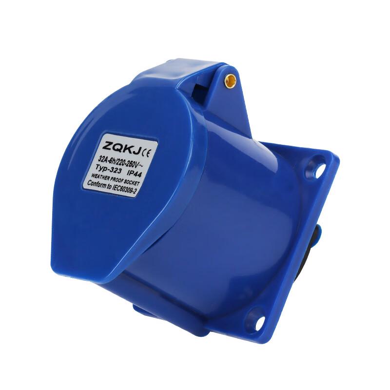 

Industrial 3-Pin Recessed Aviation Socket CN plug (adapter included)