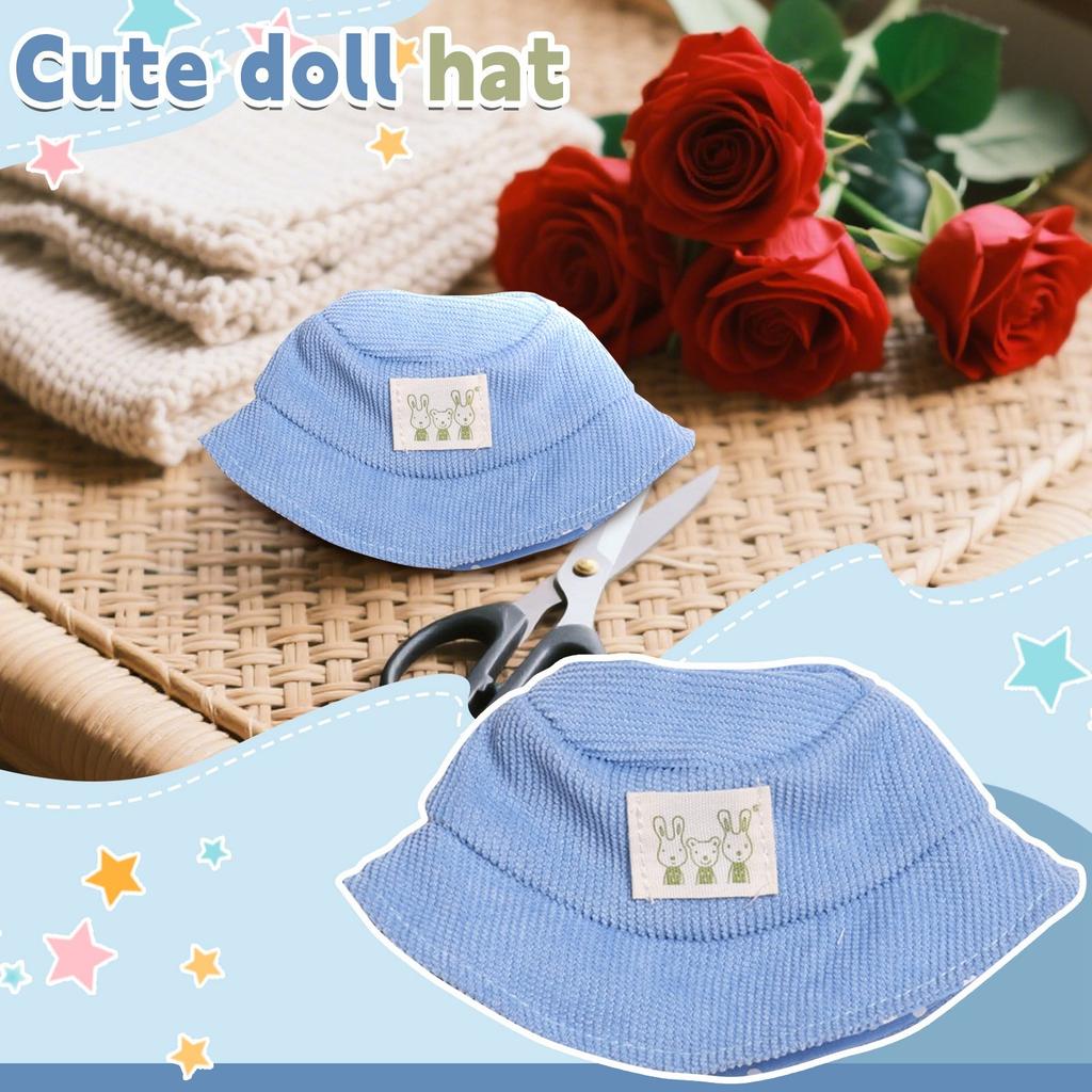 Doll Clothes Set 17cm Doll Accessories Love Heart Top Scarf Hat No Dolls