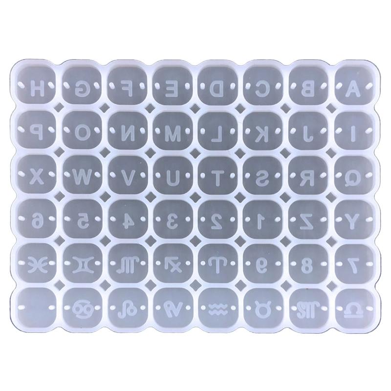 Love Heart-shaped Alphanumeric Silicone Mold Mobile Phone Pendant Epoxy Mold