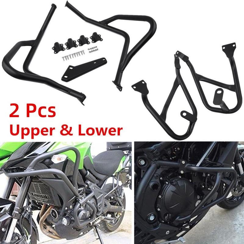 Motorcycle Engine Tank Crash Bar Guard For Kawasaki VERSYS650 KLE650 2015 2016 2017 2018 2019 2020 2021
