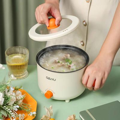 Compacte Elektrische Kookpot met Anti-Aanbaklaag voor Eén Persoon - Ideaal voor Studentenhuizen, Appartementen of Kleine Ruimtes, Perfect voor Noedels & Meer