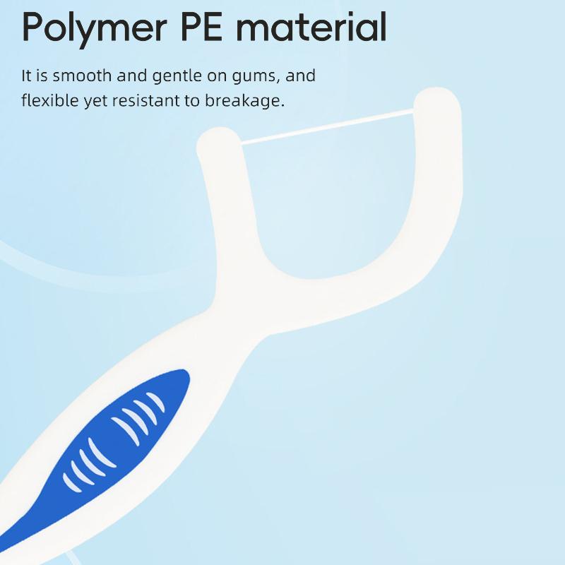 2-In-1 Multifunctional Dental Floss Stick High Elasticity Dental Floss Comfortable Soft Silicone Interdental Brush Oral Care