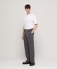 CHAMBROS Hidden Banding Semi-Wide Wrinkle-Free Slacks [Gray]