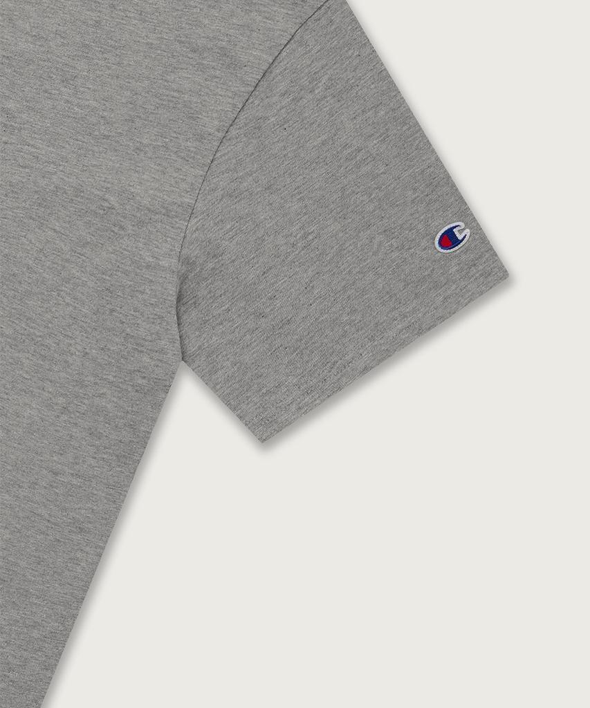 CHAMPION Slub Jog Tag Short Sleeve T-Shirt Grey