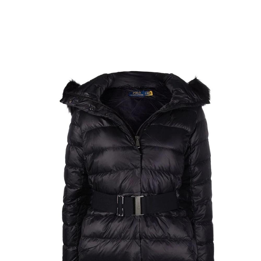 Polo Ralph Lauren Solid Waist Casual Long Sleeve Down Jacket Women Outerwear Black 211849510001