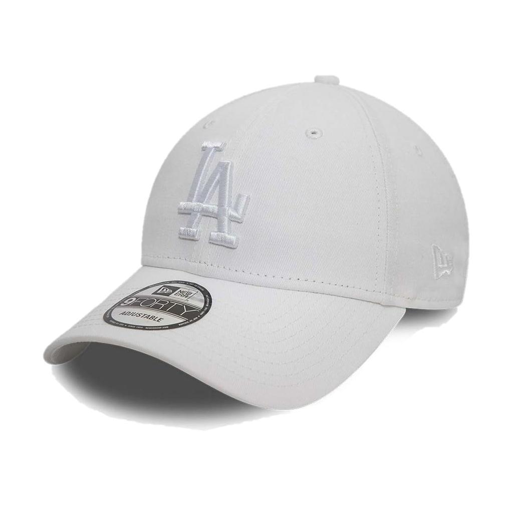 NEW ERA Cap 9FORTY Adjustable Free Size LA Cotton Baseball Hat Unisex White White