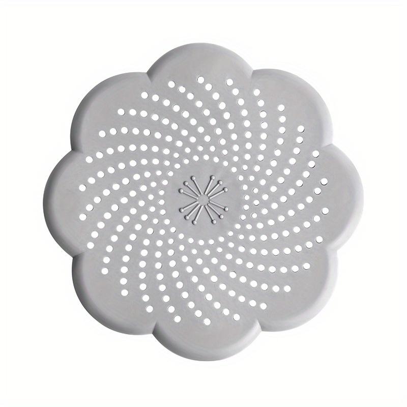 [Flower Sink Strainer] 1pc Flower-Shaped Plastic Sink Strainer Hair Catcher | Decorative Design for Bathroom & Shower, Prevents Clogs