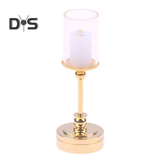 

Миниатюрная настольная лампа 1:12 масштабных светильников для кукольного домика, реалистичная мини-настольная лампа, работающая от батареек, миниатюрные светильники, декор для кукольного домика золотистый