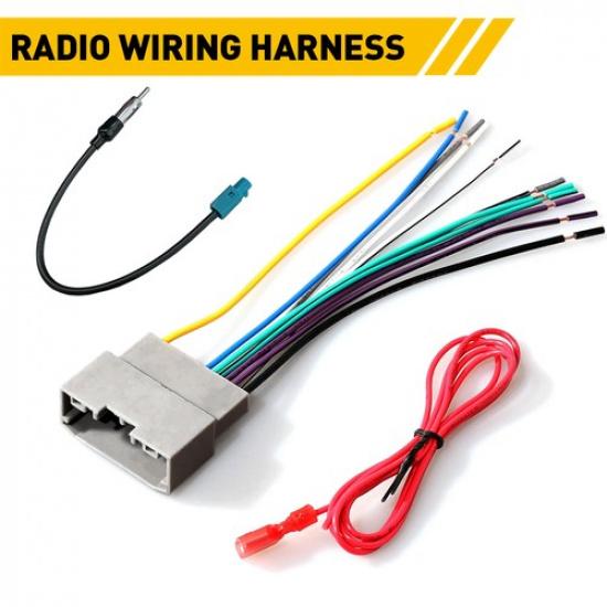 Radio Stereo Wiring Harness Antenna Adapter For 2008-2013 Jeep Grand Cherokee EA
