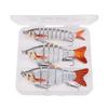Set of 3 Artificial Baits Kit 10cm 17g Sinking Swimbait Crankbaits Premium Wobbler Lures for Pike Fishing