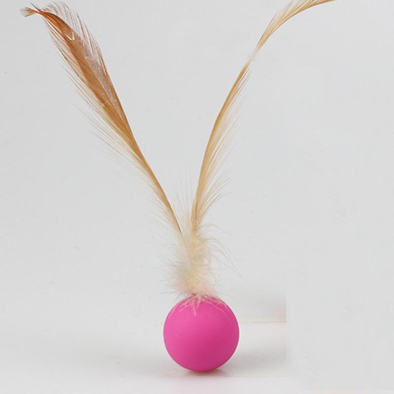 Interactive Cat Teaser: Elastic Caterpillar Fur Ball for Self-Entertainment & Stress Relief