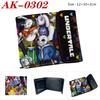 Undertale Anime Wallet Full Color PU Leather Short Card Holder Snap Clutch Purse for Students Men Women