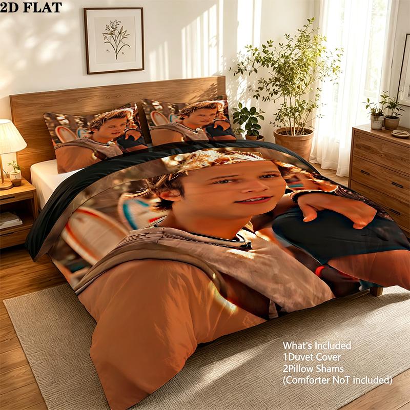 Outer Banks Pattern Bedding Quilt Set Quilt Cover Pillowcase Home Birthday Gift(1 * duvet cover + 2 * pillowcase, without core)