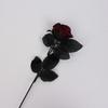 Gothic Black Rose Decorative Simulation Flowers Bouquet Valentine Roses Silk Cloth Artificial Flowers For Gift For Valentine's