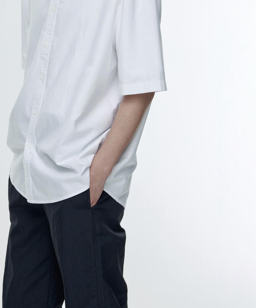MUSINSA STANDARD Nylon Wide String Pants [Dark Gray]