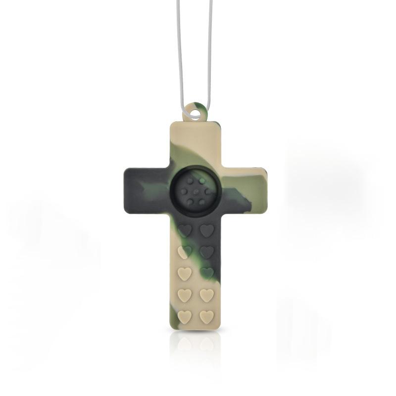 

Infant Teething Sticks Children s Cross Teething Rings Baby Bubble Fun Silicone Teething Rings Toys Mi Color (1pc)