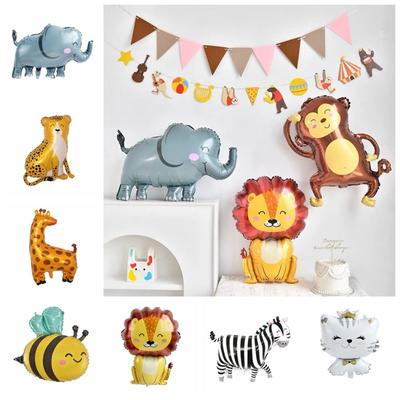 Animal Shape Lion Monkey Elephant Balloon Forest Theme Jungle Animal Balloons  Home Decor