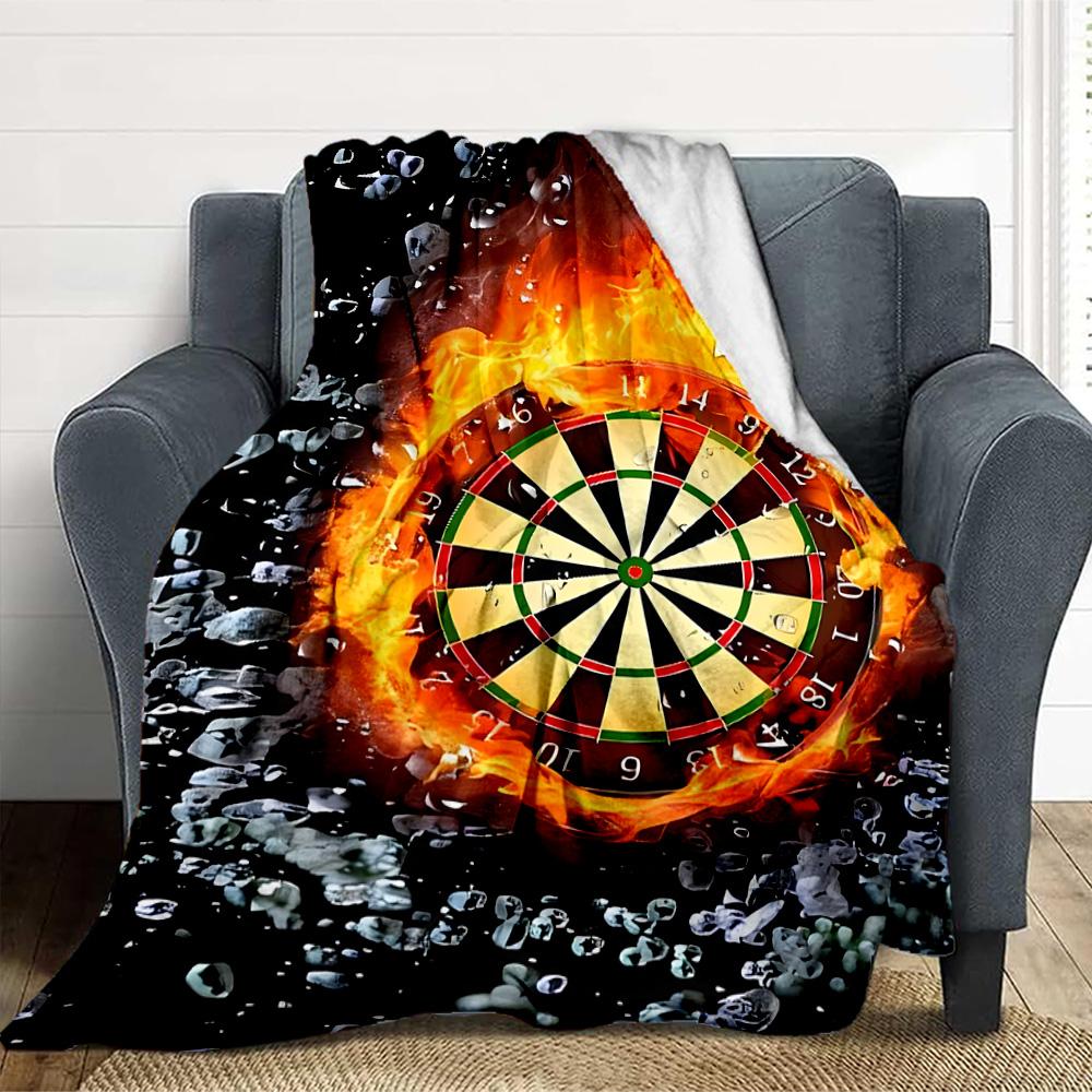 Flame Ice Darts Flannel Blanket Throw Blanket Soft Warm Sofa Bed Camping Car home Decor Unique Christmas Gift C930611