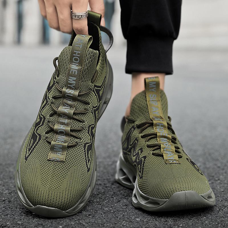 YRZL Sports Shoes Men Sneakers Male Breathable Running Shoes Non Slip Walking Trainers Lightweight Casual Outdoor Tennis Shoes