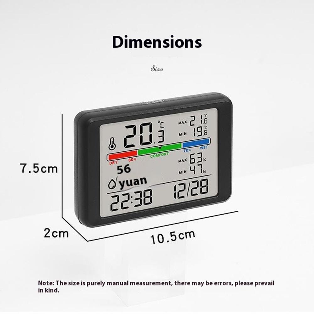 2310 Ultra Thin Magnetic Digital Clock Multi Function LCD Temperature Humidity Display Bedside Alarm Clock