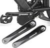 Prowheel Bike Crank Arms, 1 Pair with Square Holes, 152mm/160mm/165mm/170mm/175mm, Alloy 6061 Black, for Electric Bikes and Bicycles