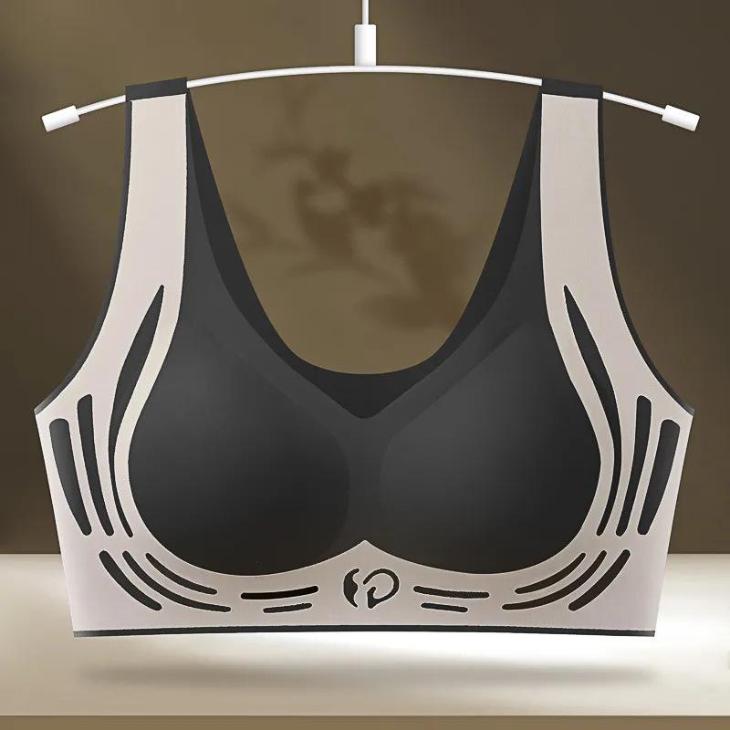 Contrasting Colors, Beautiful Back Lift Underwear, Small Breasts Gather, Women's Secondary Breasts Sports, Seamless Soft Support Bra