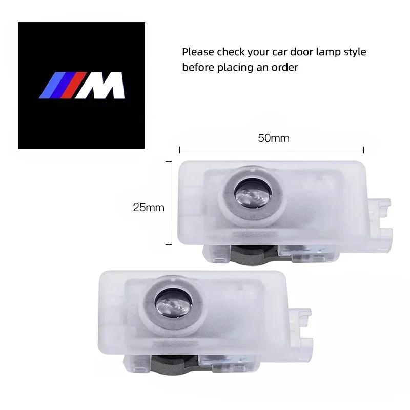 2Pcs Car Emblem Welcome Lights Auto Door Projector Lamps Accessories For BMW 3 Series I3 G20 G21 F40 2023 2022 2021 2024