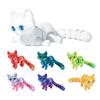 3D-gedruckte Katze, beweglich, niedliche Katze, Fidget-Spielzeug, Haustier für den Schreibtisch mit beweglichen Gelenken, Stressabbau-Spielzeug für Zuhause, Büro, Schreibtisch, Klassenzimmer