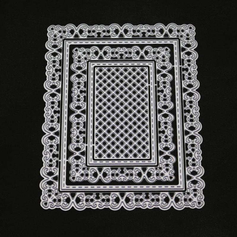Square frame Metal DIY Cut Die Stencil Scrapbook Album Paper Card Emboss B LK Square frame Metal DIY Cut Die Stencil Scrapbook Album Paper Card Emboss B LK