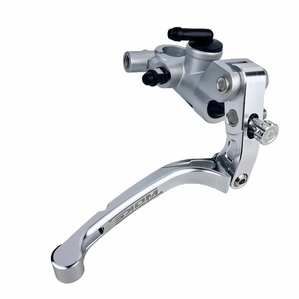 

15mm Piston Motorcycle Foldable Clutch Brake Lever Anti-Drop CNC Aluminum Adjustable Universal Modification Accessories Upgrade silver R