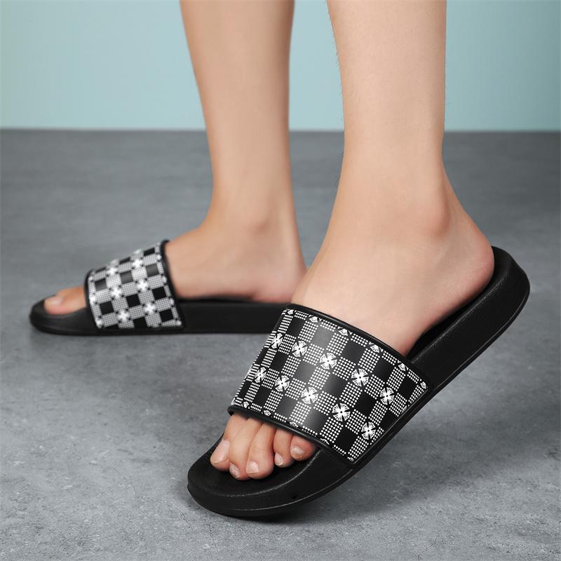 Summer Fashion Slippers Men's Sports Casual Shoes Plus Size Bathroom Non-slip Indoor Family Bathroom Sandals Non-slip Men