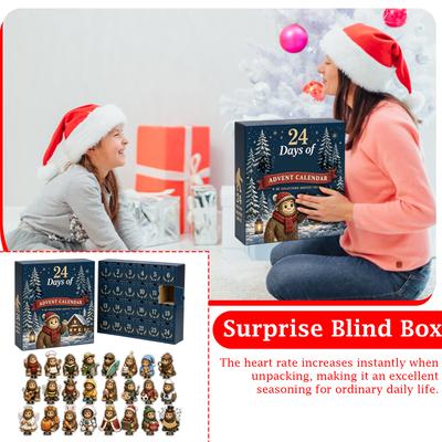 Countdown-Kalender 2D Acryl, Sammler-Überraschungsspielzeug für Kinder und Erwachsene