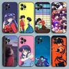 Custodia per Telefono Ranma 1 2 Per iPhone 17,16,15,14,13,12,Pro,Max,Plus,E,SE4,Air,Mini Cover Morbida Nera
