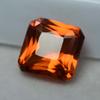 Orange Ceylon Sapphire Square Cut 10.23 Ct Natural CERTIFIED Loose Gemstone 6801
