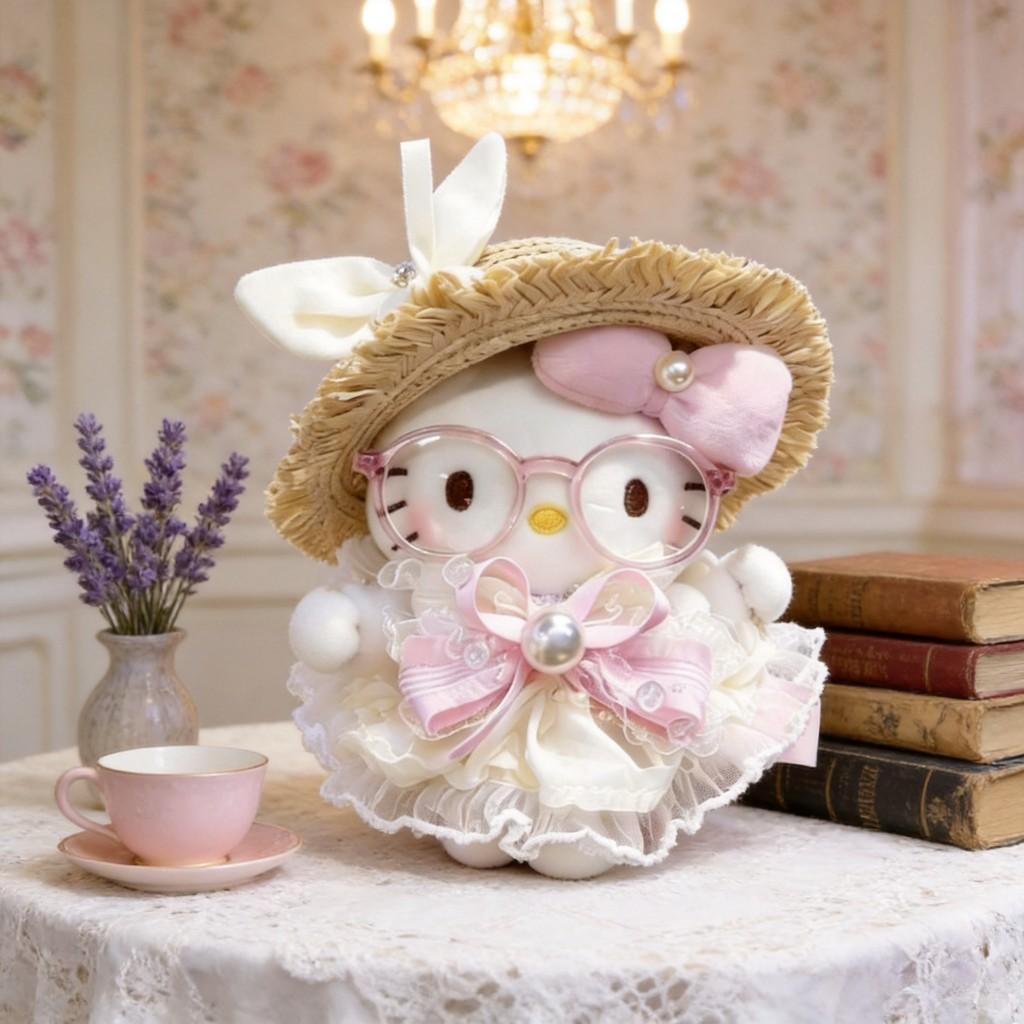 Plyšový přívěsek na klíče Hello Kitty s výplní z PP bavlny jako dárek na Valentýna pro dívky a ženy