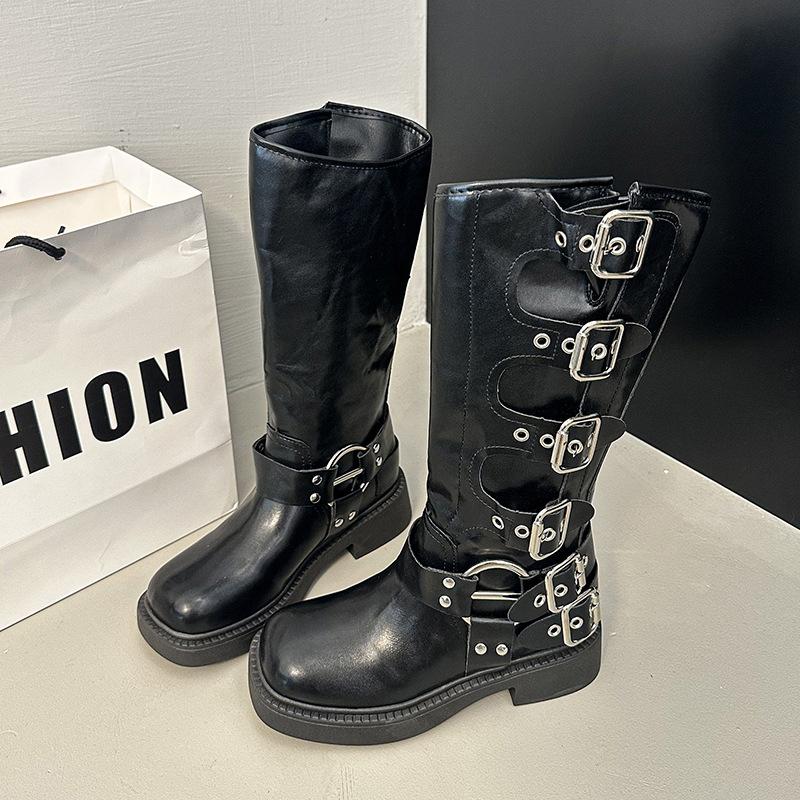 

Но детские ботфорты лето 2025 новые коричневые ретро ботинки мартин вестерн ковбой высокие рыцарские сапоги 35