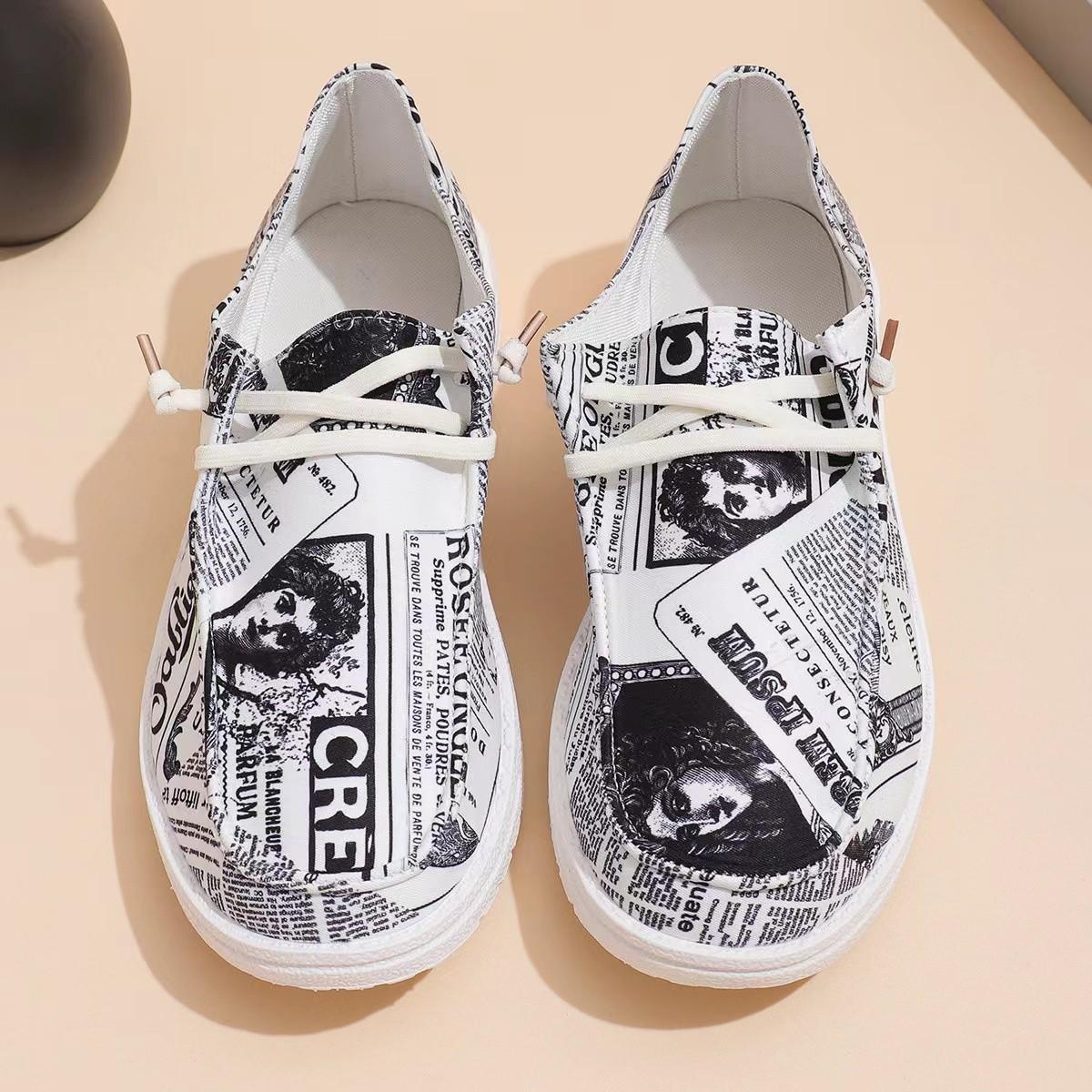 

Модные парусиновые туфли женские легкие кроссовки на плоской подошве женские летние дышащие тканевые дизайны с принтом Mujer 38