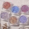 Autumn and Winter Nail Art Knitted Woolen Powder Nail Decoration Retro Color Plaid Glitter Sea Salt Diamond Glitter