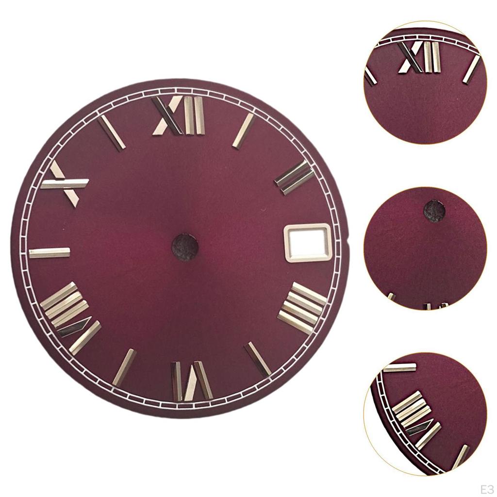 28.5mm Roman Numerals Dial Metal Component for NH36 Movement