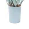 Wooden Handle Silicone Kitchen Utensils Non Stick Cooking Spoon Spatula Brush Scraper Clip Set