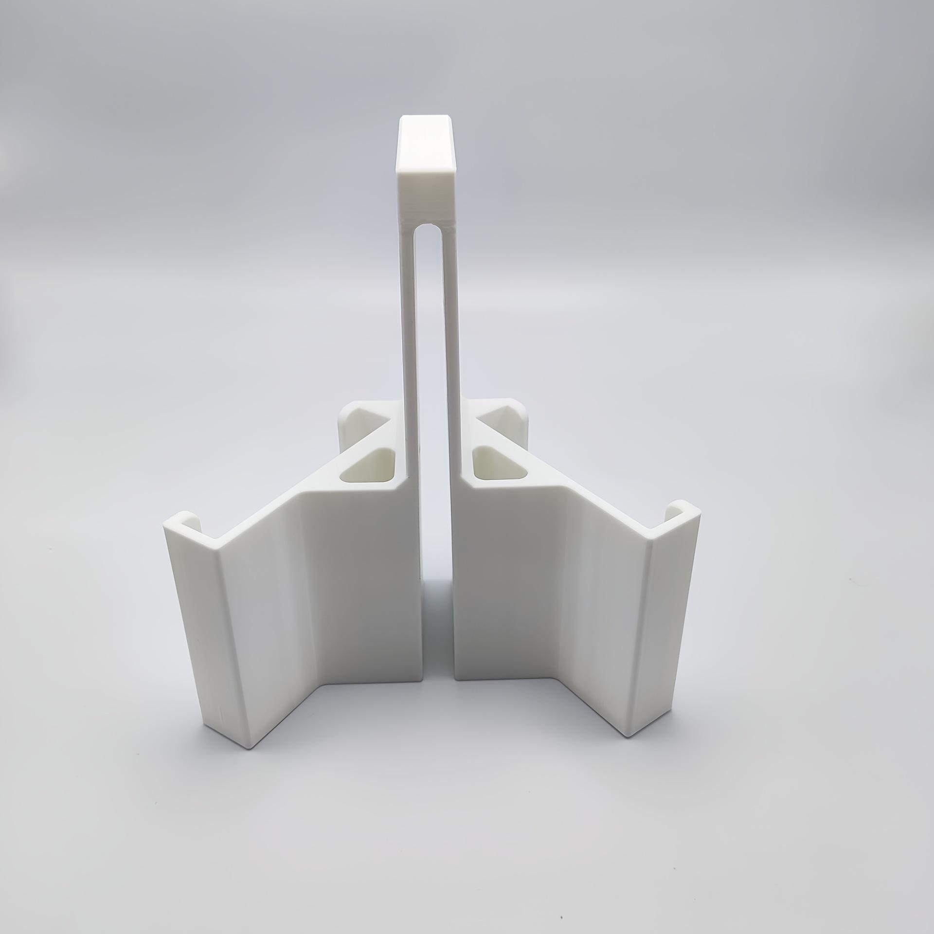 

3D Printed Tennis Camera and Phone Mount for Dual-Sided Shooting белый