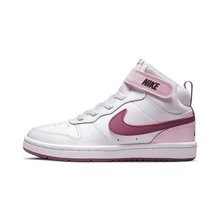 

Детские кроссовки Nike Court Borough Mid 2 PSV Pink Foam White Dark Beetroot CD7783-104 35