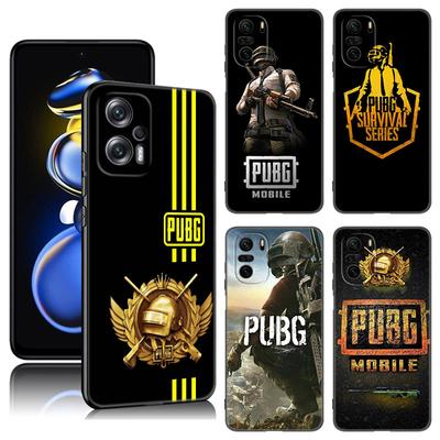 Hot Pubg Game Husa de telefon din silicon negru pentru Xiaomi POCO X3 X4 NFC F5 M3 M4 M6 X5 X6 Pro F3 F4 GT 5G C55 C65 M5