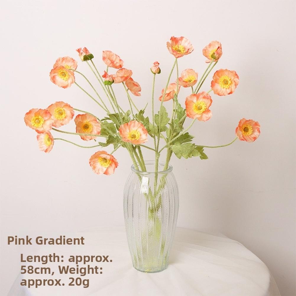 

Lifelike Petals Silk Flower Bouquet Flexible Stems Pink