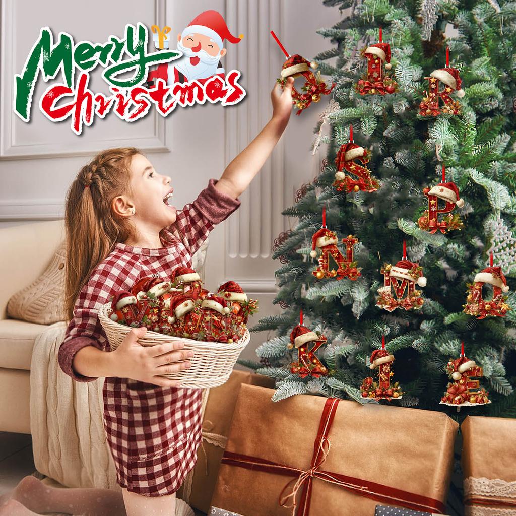 26 Letter,Christmas,Ornaments,Acrylic,1